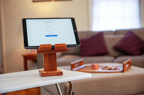 Adjustable Wood Tablet Stand - Personalized