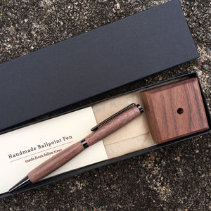 Wood hand turned pen gift set in box.