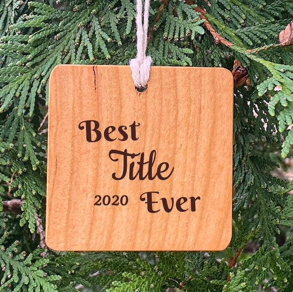 Best Title Ever on Pine Tree Background