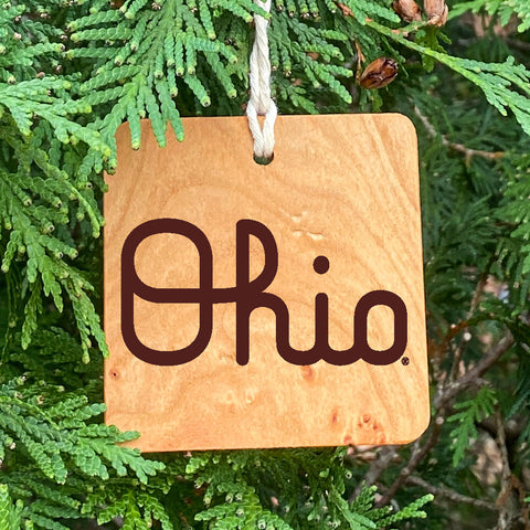 Ohio State Script Ohio Ornament