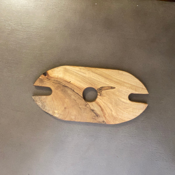 Maple wine server on plain background