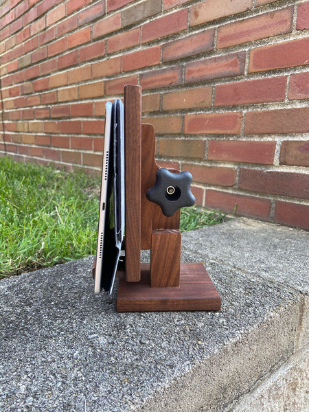 Adjustable Wood Tablet Stand - Walnut