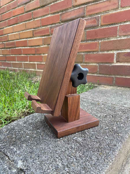 Adjustable Wood Tablet Stand - Walnut