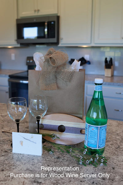 Wine & Glass Display Stripe Pattern