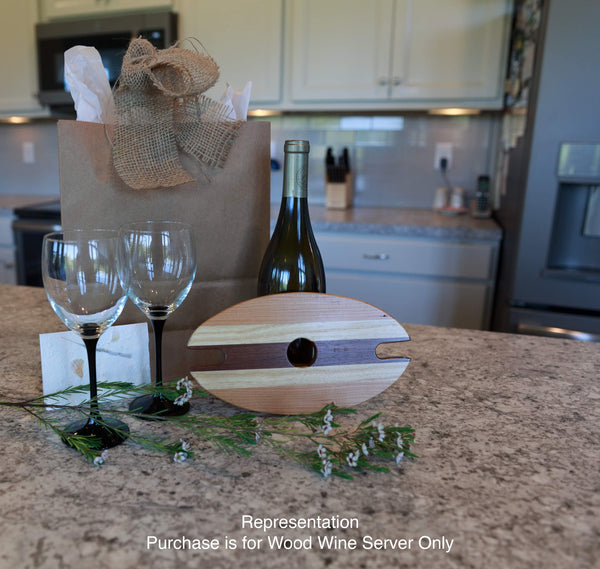 Wine & Glass Display Stripe Pattern